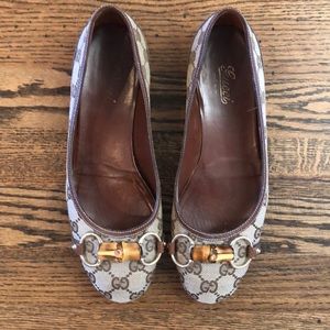 Authentic Gucci bamboo ballet flats- size 8